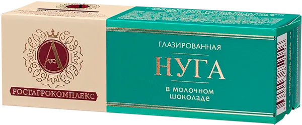 Изображение Нуга в молочном шоколаде А.РостАгроКомплекс РостАгроКомплекс кор, 40 г