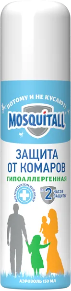 Изображение Аэрозоль от комаров Москитол гипоаллергенная защита Арнест ж/б, 150 мл