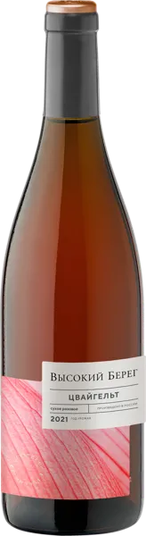 Изображение Вино розовое сухое Цвайгельт ЗГУ высокий берег Кубань Вино с/б, 0,75 л