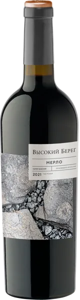 Изображение Вино красное сухое стиль №1 Мерло ЗГУ высокий берег Кубань Вино с/б, 0,75 л