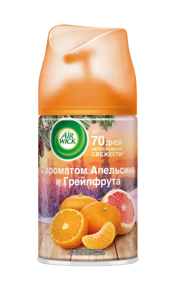 Изображение Освежитель воздуха запаска Эрвик пьюр 5 масел апельсин и грейпфрут Бенкизер ж/б, 250 мл