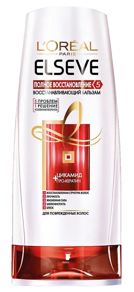 Изображение Бальзам для сухих волос Эльсев полное восстановление 5 Лореаль п/у, 400 мл