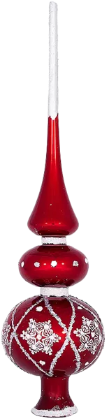 Изображение Верхушка Кружева стекло Ёлочка с 1813 Клинская игрушка к/у, 1 шт