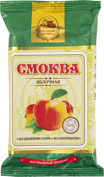 Изображение Смоква без сахара Бабушкина пастила яблочная Белевская пастила м/у, 50 г