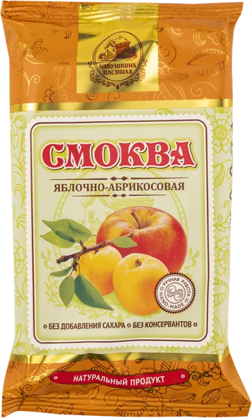 Изображение Смоква без сахара Бабушкина пастила яблочно-абрикосовая Белевская пастила м/у, 50 г