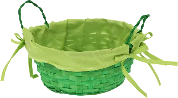 Изображение Корзинка 21см пасхальная Купман с текстилем бамбук Купман Интернэшнл , 1 шт