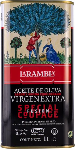 Изображение Масло оливковое 0,5% Ла Рамбла из Каталонии e.v. Ла Рамбла ж/б, 1 л