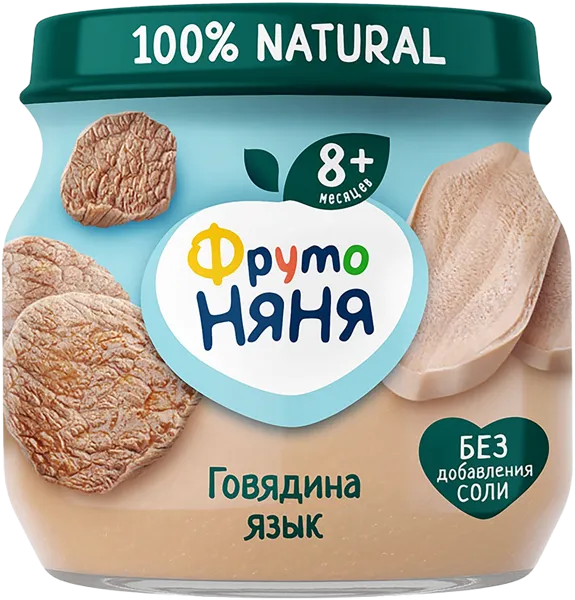 Изображение Пюре мясное с 6 мес Фрутоняня говядина язык Прогресс с/б, 80 г