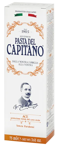 Изображение Зубная паста комплесн защита Дель капитано 1905 витамины АСЕ Фармасьютичи к/у, 75 мл