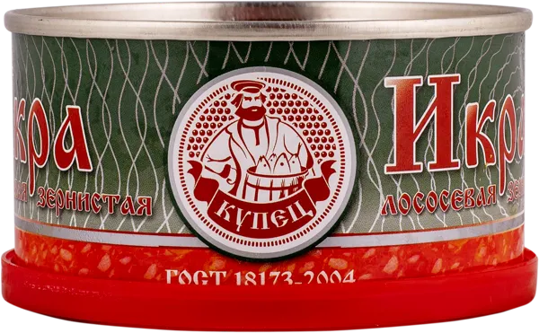 Изображение Икра лососевая Купец горбуша Сардиния РК ж/б, 130 г