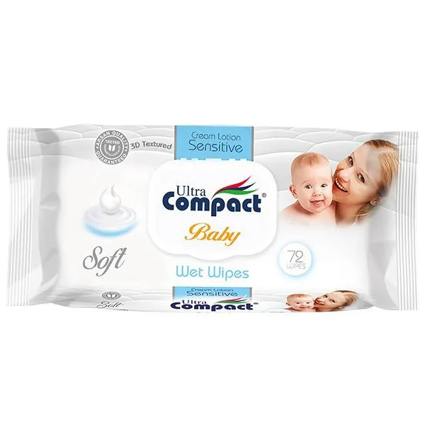 Изображение Салфетки влажные детские Ультра компакт с лосьоном Арсан Кимья м/у, 72 шт