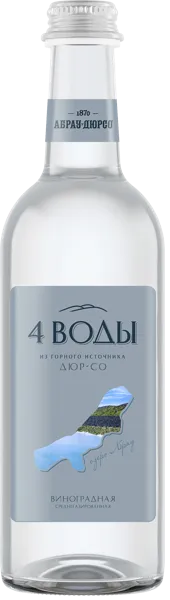 Изображение Вода газ рН 5,5 4 Воды питьевая виноград Абрау Дюрсо с/б, 0,375 л