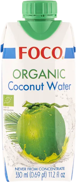 Изображение Напиток без сахара негаз Фоко кокосовая вода органик Вьетворлд КО ЛТД т/п, 0,33 л